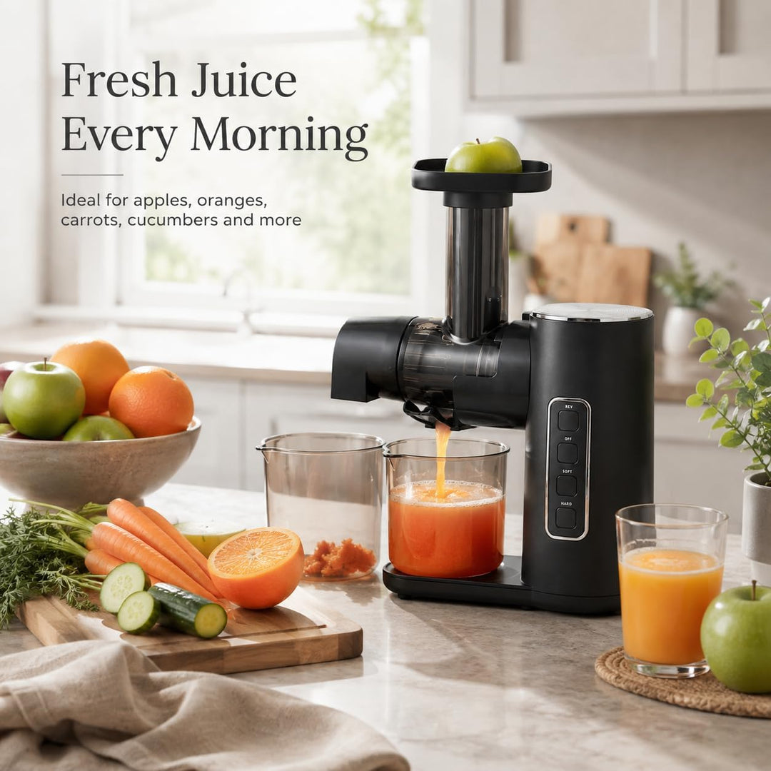 Entsafter Gemüse und Obst Testsieger, 150W Slow Juicer