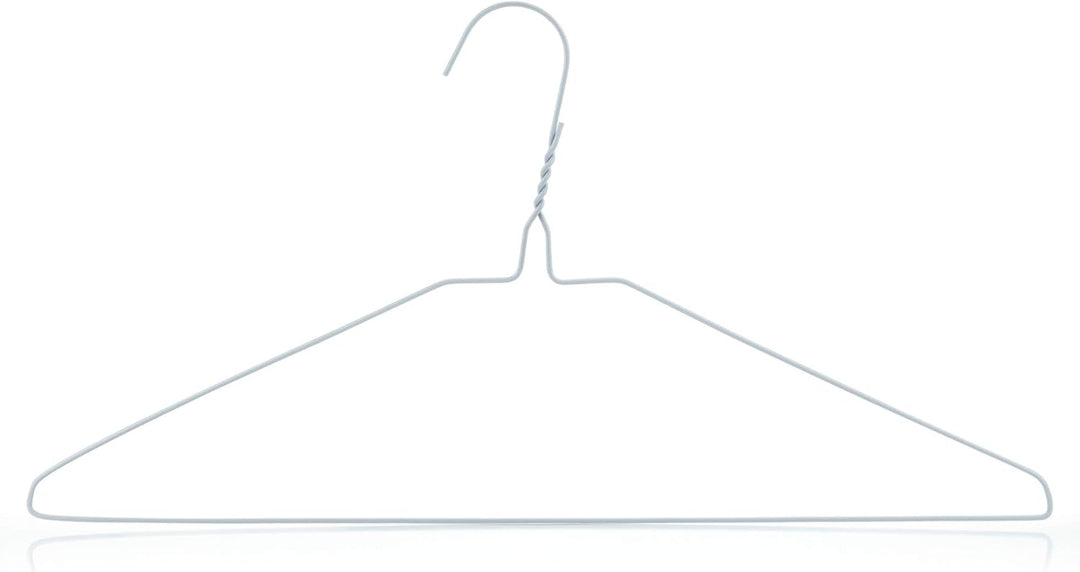 Hangerworld - Drahtkleiderbügel, Drahtstärke 2,3mm, 100 Stück - Weiss -41cm