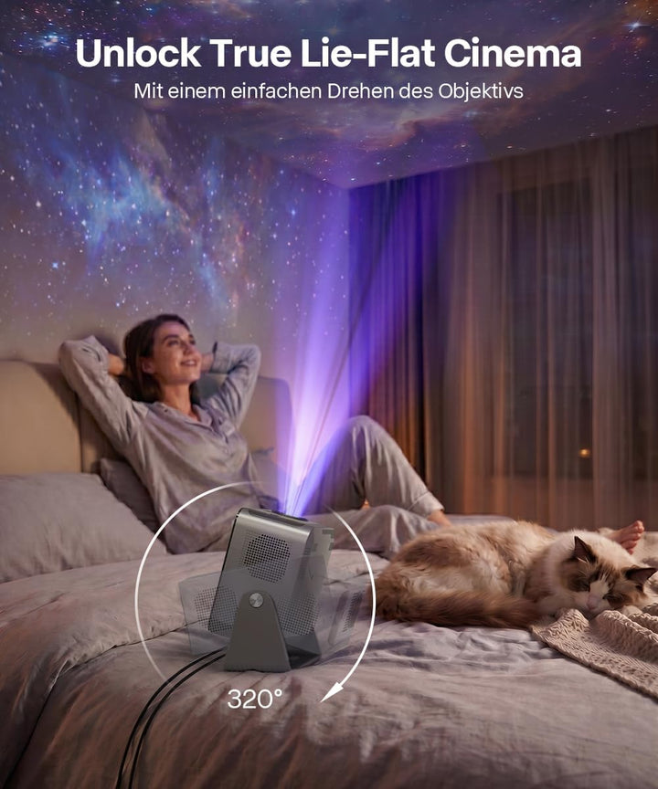 Magcubic Mini Beamer 4K,Native 1080P【Compatible with Netflix 】 600 ANSI | Mini Beamer Android 13 WiF