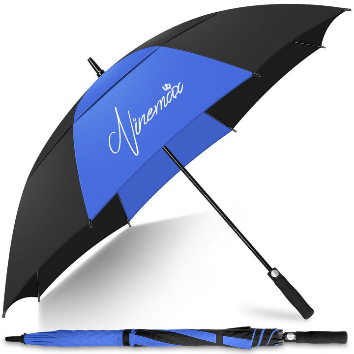 NINEMAX Golfschirm Gross 62/68 Inch Golf Regenschirm Sturmfest Automatik Öffnen Golf Regenschirm Dop