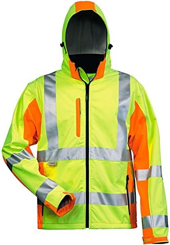 Elysee Warnschutz-Softshelljacke "Adam" Grösse, 1 Stück, M, gelb/orange, 22735-M, M