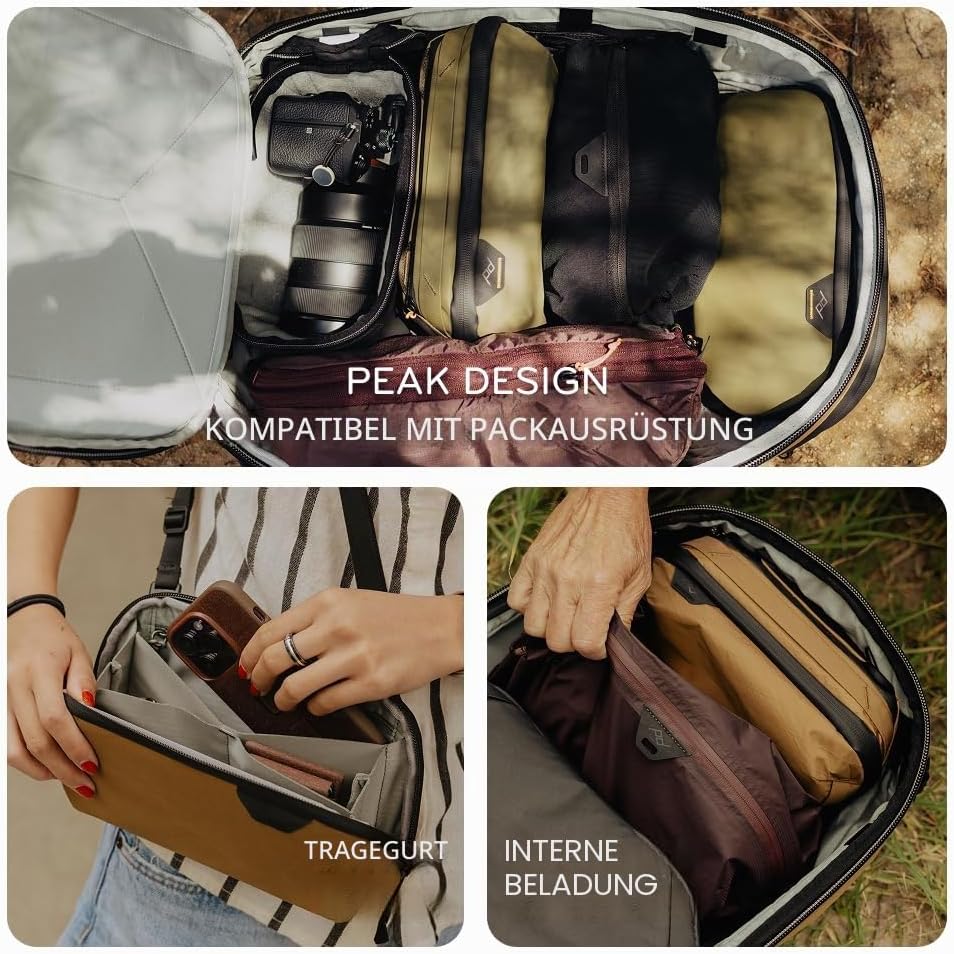 Peak Design Kleine Technologie-Tasche, Ocean, Elektronischer Organizer für Reisen oder täglichen Tra