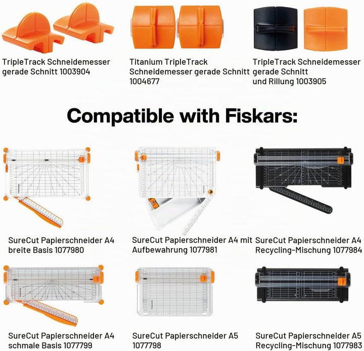 Fiskars Papierschneidemaschine, SureCut, A4-Hochformat, A3-Querformat A3/A4 - SureCut mit Winkelmark