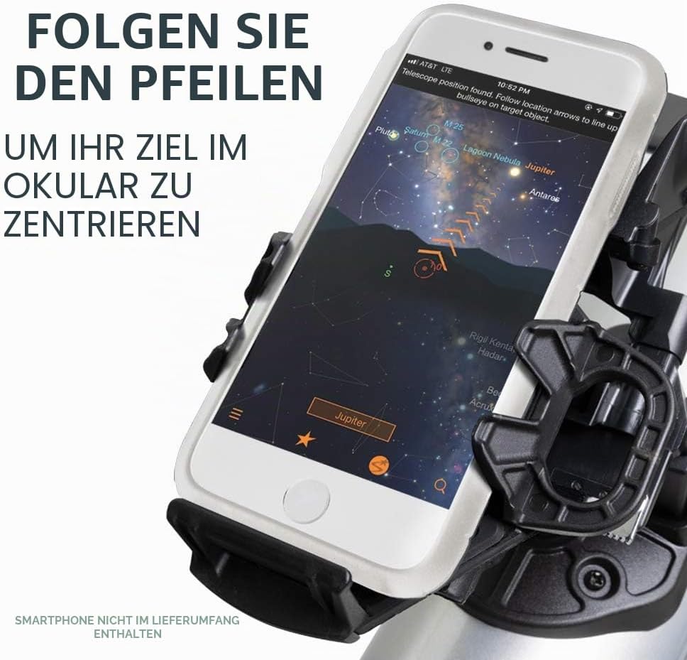 Celestron 22451 StarSense Explorer LT80AZ Smartphone-App-fähiges Dobson-Tischteleskop mit StarSense-