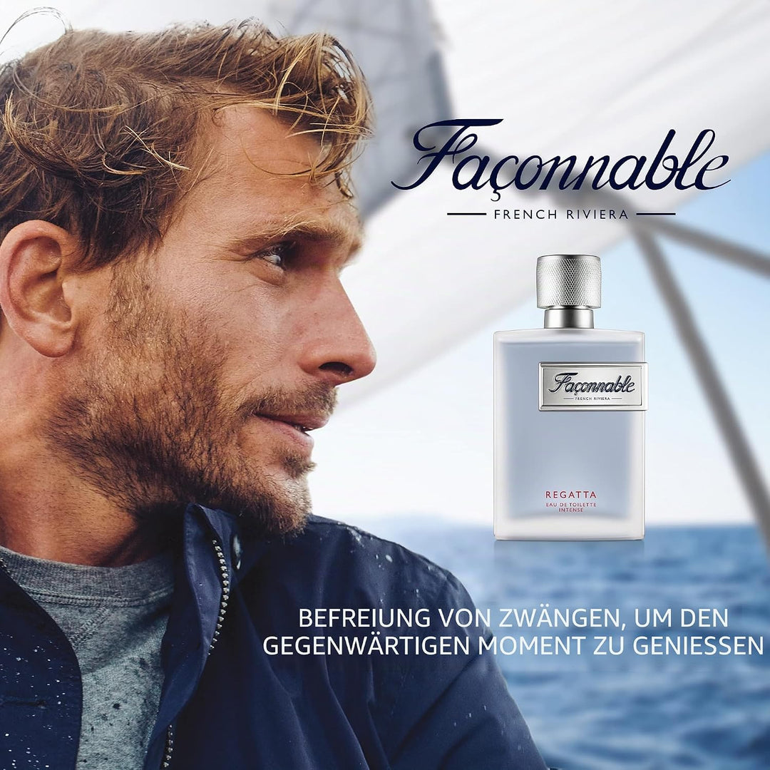 Façonnable Regatta Eau de Toilette für Herren, holzige und aquatische Düfte, 90 ml