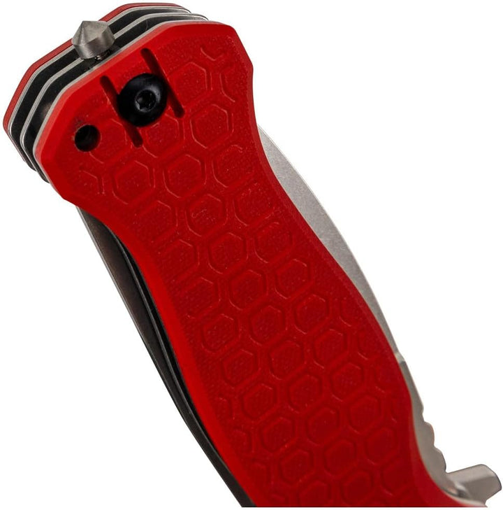 Dönges Expert Folder - Vielseitiges Rettungsmesser mit Spearpoint &amp; Rescue-Tool-Klinge - Taschenmess