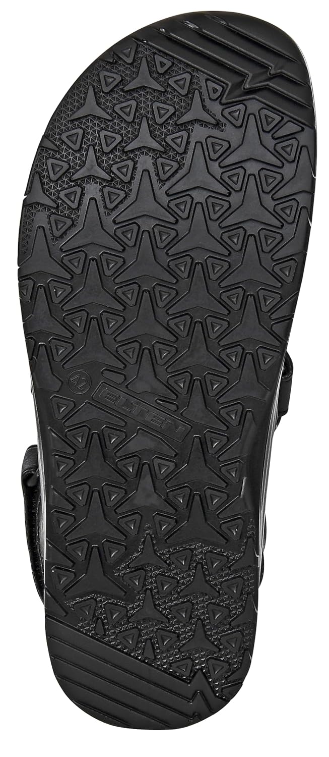 ELTEN Clog MICHEL black ESD SB, Damen und Herren, Textil, Stahlkappe, leicht, klassisch, Schwarz, Gr