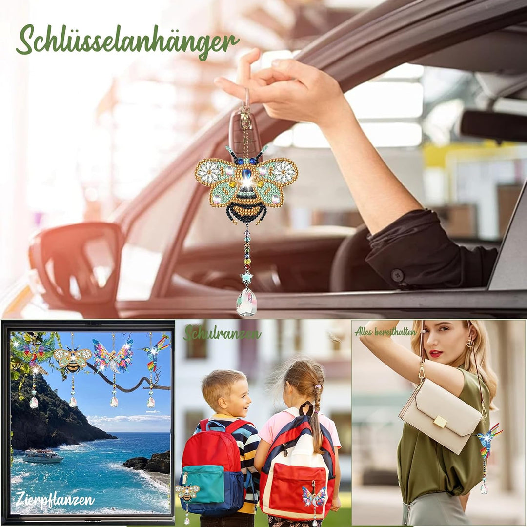 Gutluz Bastelset Mädchen ab 8 Jahre - Diamond Painting Kinder ab 8 Jahre Sonnenfänger Kristalle Bast