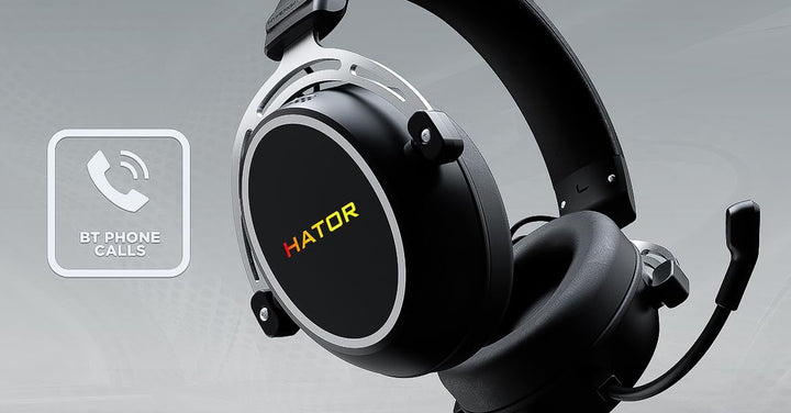 HATOR Hypergang 3 USB Gaming-Headset – Hi-Res Audio, 7.1 Surround Sound, 53mm Treiber, Bluetooth, ab