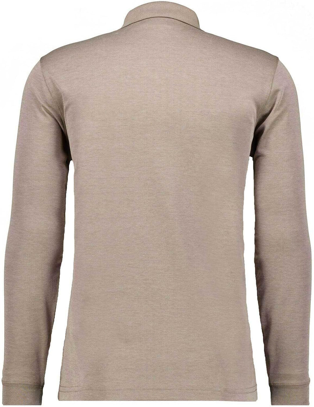 RAGMAN Herren Softknit-Polo mit Brusttasche, Langarm M Beige-melange-820, M Beige-melange-820