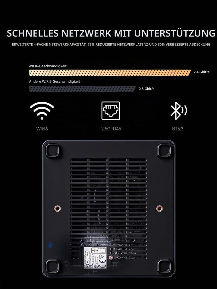 MINIS FORUM UM790 Pro Mini-PC AMD Ryzen 9 9 7940HS nur 5,2 GHz 32 GB DDR5 512 GB SSD mit AMD Radeon