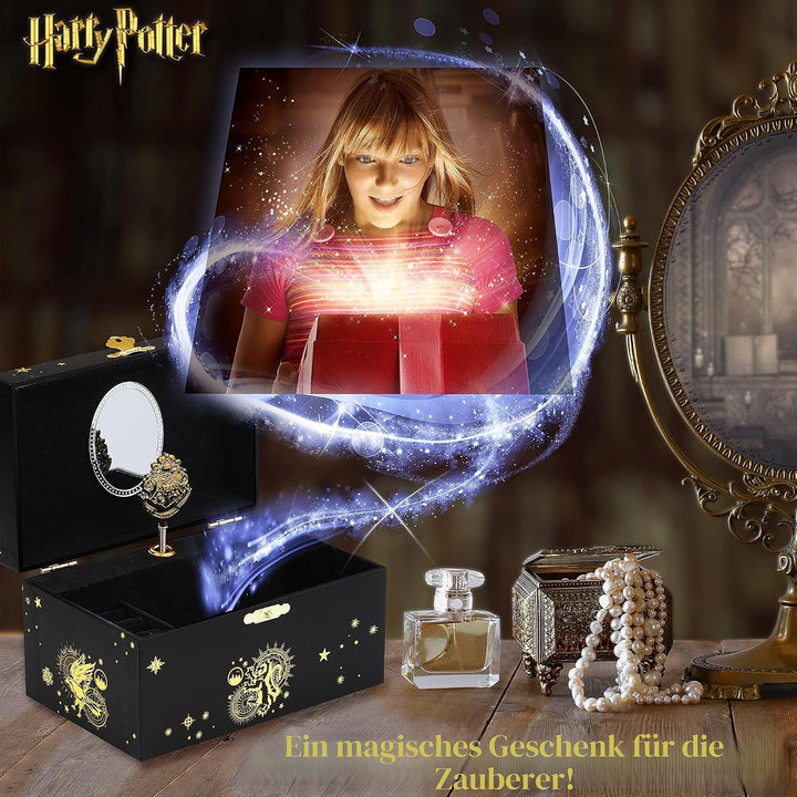 Harry Potter Schmuckaufbewahrung Geschenke Schmuckkästchen Magische Aufbewahrung mit Spieluhr und Sp