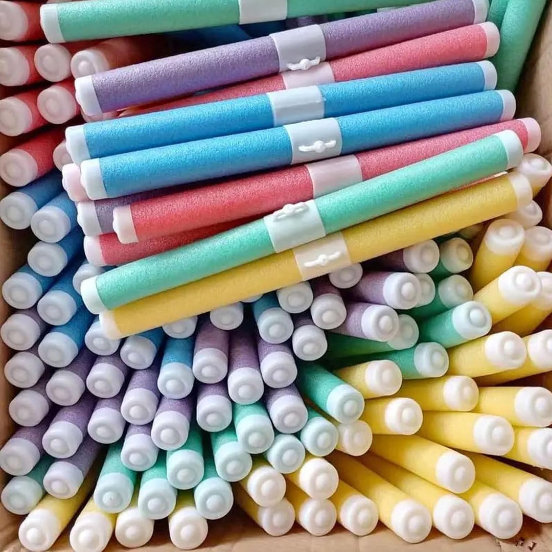 HOTTAOC kleiderbügel 10 Stück Bunte Schaumstoff-Schwamm-Kleiderbügel, biegsames Flexibles Gestell fü