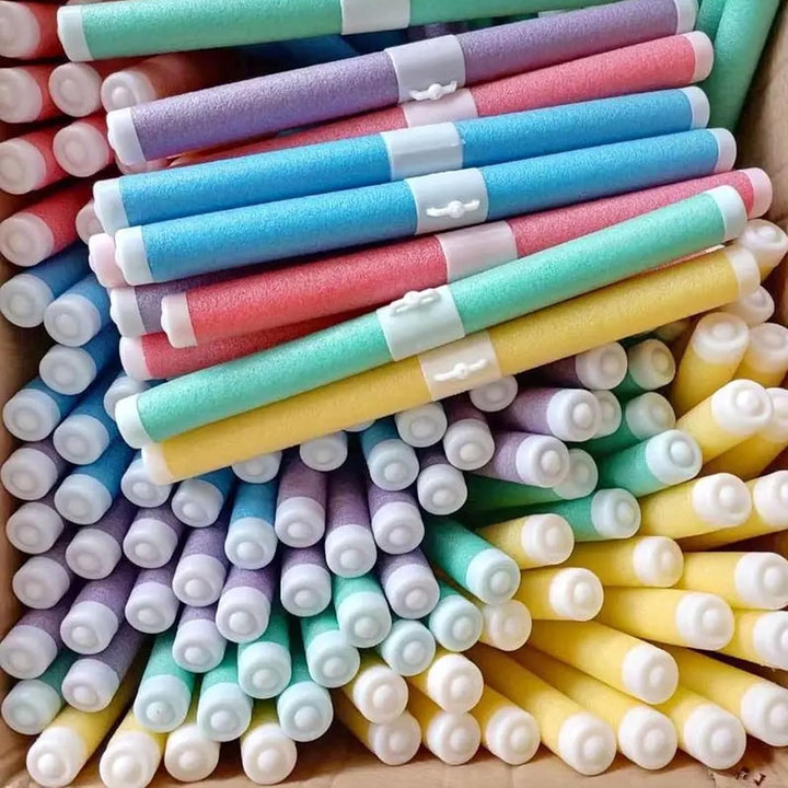 HOTTAOC kleiderbügel 10 Stück Bunte Schaumstoff-Schwamm-Kleiderbügel, biegsames Flexibles Gestell fü