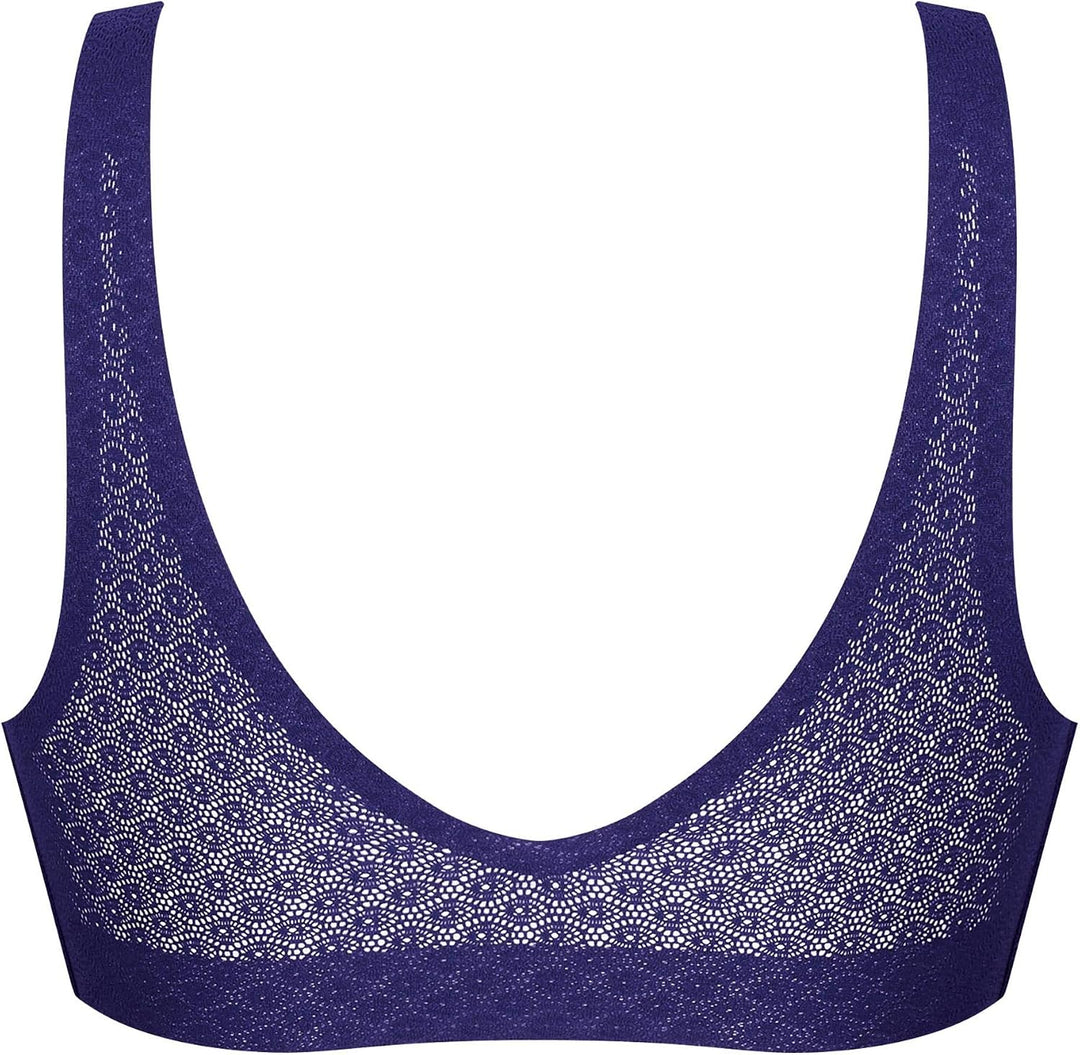 Sloggi Damen Zero Feel Lace Bralette XS Blue Ink, XS Blue Ink
