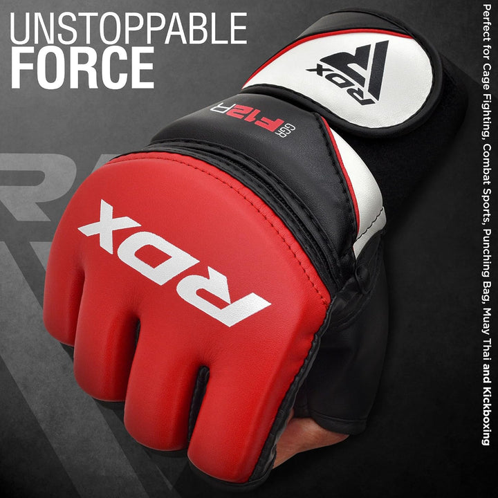 RDX MMA Maya Hide Handschuhe, Leder, Training, Kampfkunst, Boxsack, Kampf, Sparring, Kickboxen XL ro