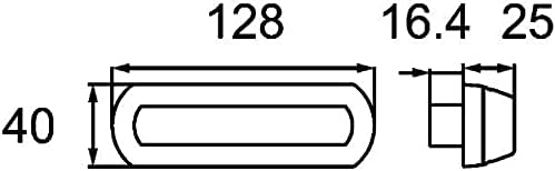 HELLA - Zusatzblinkleuchte - Shapeline Tech - LED - 24/12V - 2BM 013 337-121