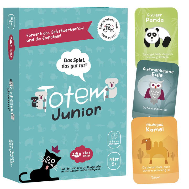 Totem Junior Kartenspiel für Kinder – Therapiespiel ab 5 Jahren für Selbstbewusstsein &amp; Empathie, Fa