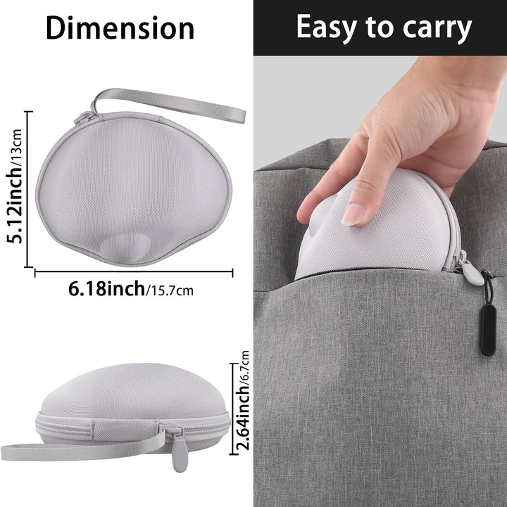 co2CREA Harte Tasche für Logitech MX Ergo/S/Plus/M575 /M575S Trackball Maus Weiss, Weiss