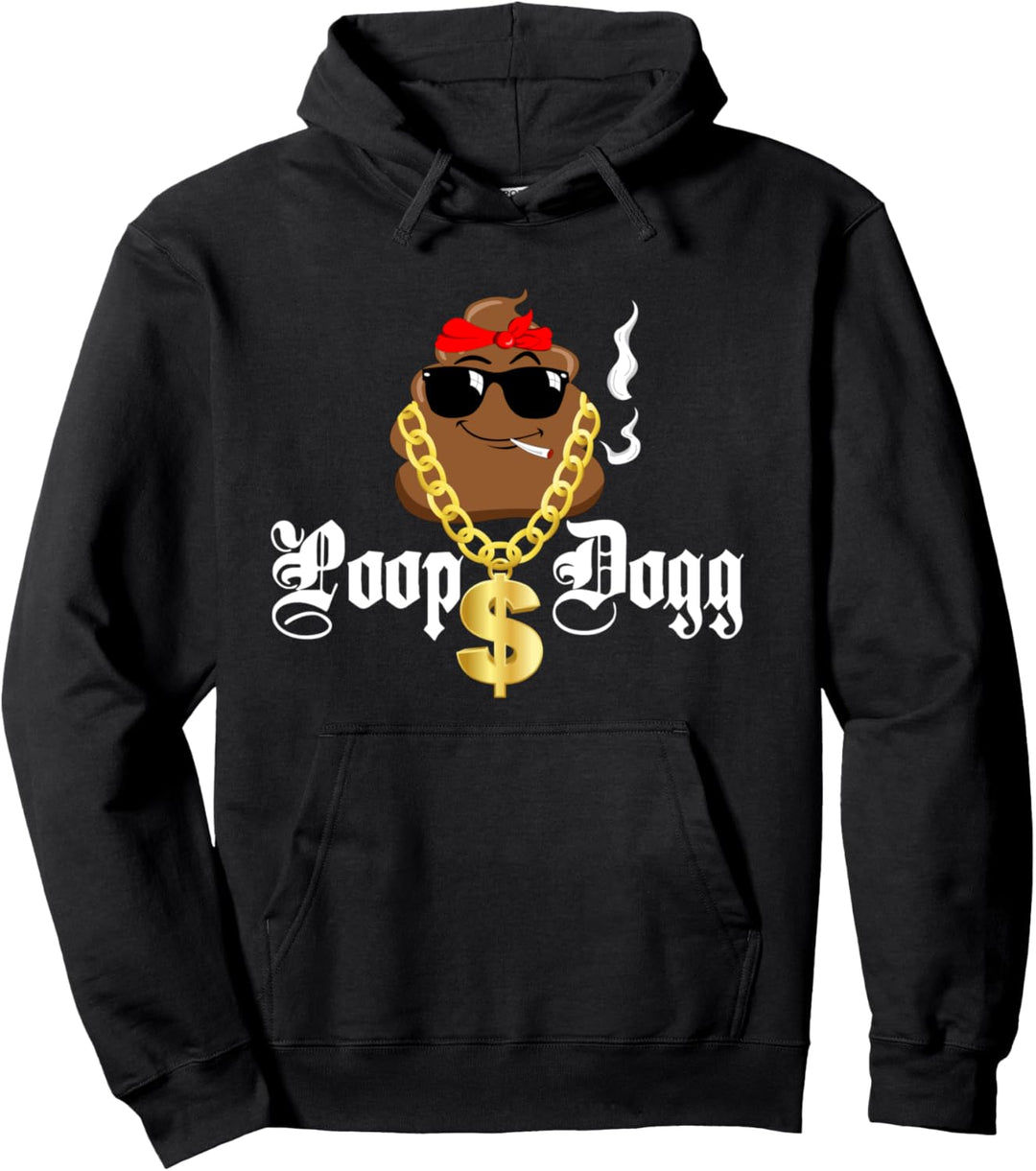 Poop Dogg Old School Rap Legend Party Gift Pullover Hoodie