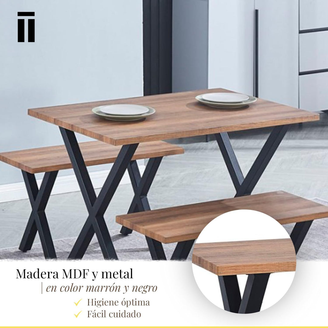 SHIITO | Modell Bristol - Hocker | Farbe Braun - 80 x 65 x 45 cm | modernes Design, komfortable Funk