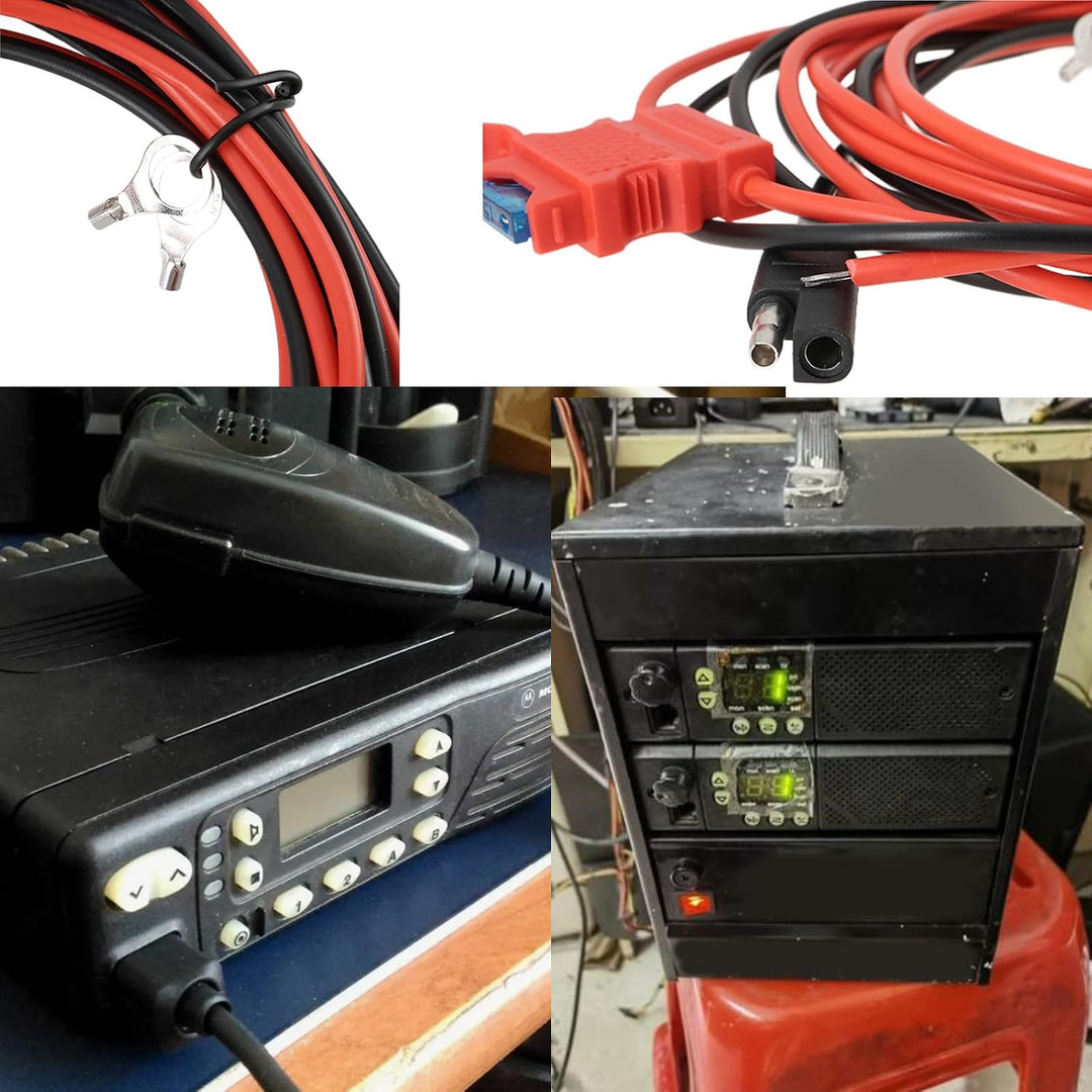 OTOTEC HKN4137 Radio-Stromkabel, 12 V, Mobilfunk-Netzkabel mit Inline-Sicherung und Klemmen, HKN9402
