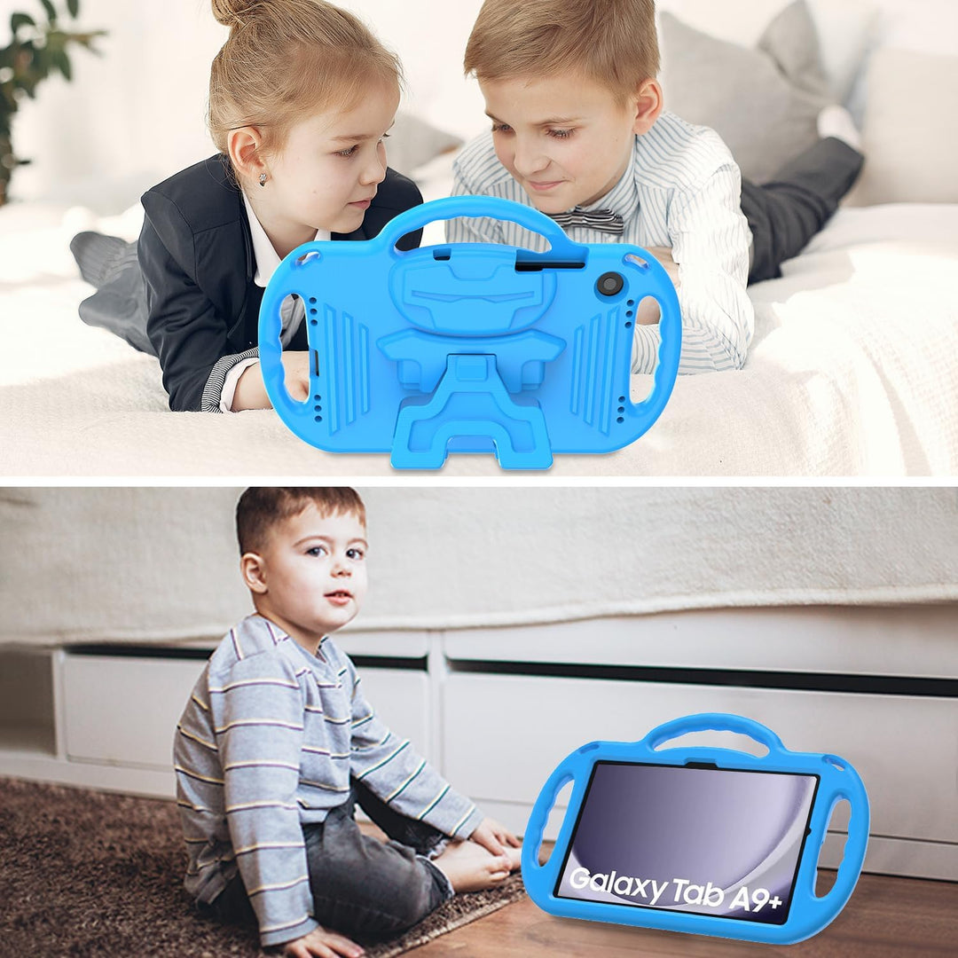 AVAWO Kinder Hülle für Samsung Galaxy Tab A9+/A9 Plus 11 Zoll 2023 Hülle, mit Band, stossfest, leich