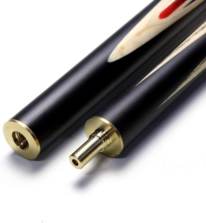 CUESOUL 57 "Handcraft 3/4 Ebenholz Snooker Queue mit Union Jack Flag Design CSSC-GQ-4, CSSC-GQ-4
