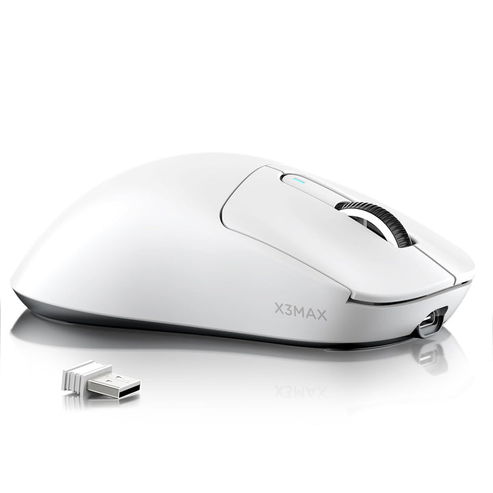 ATTACK SHARK X3MAX 49g Superlight Mouse, PixArt PAW3950 Gaming Sensor, BT/2.4G Wireless/Wired Gaming