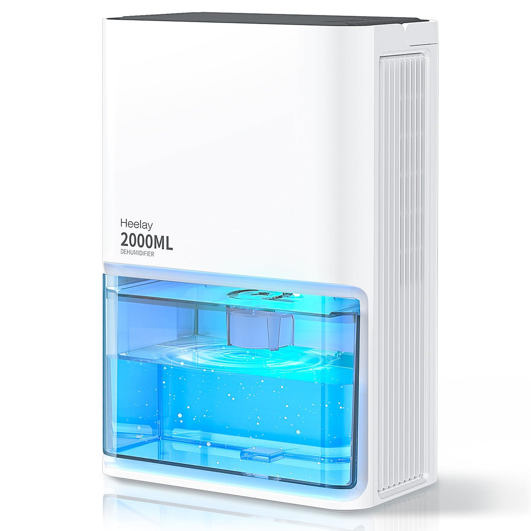 Luftentfeuchter 2000ml, 25dB Leiser Ersetzen Luftentfeuchter Granulat Elektrisch Energiesparender Ra