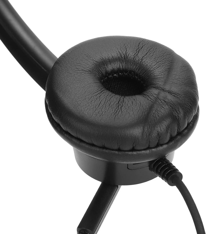 Telefon Headset mit RJ9 Buchse, Freisprech Callcenter Headset mit Mikrofon und Audiosteuerung für Sk
