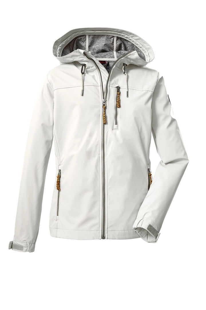 G.I.G.A. DX Damen Gs 97 Wmn Sftshll Jckt Softshelljacke/Outdoorjacke mit Kapuze 38 gebrochenes weiss
