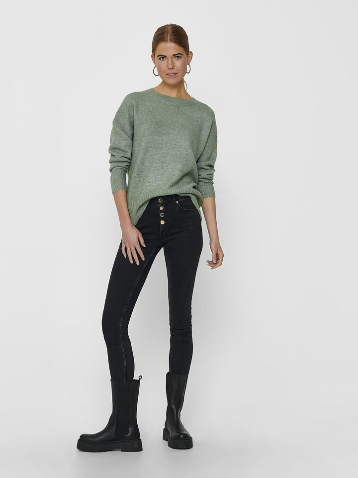 ONLY Female Strickpullover ONLNANJING Strickpullover S Balsam Green, S Balsam Green