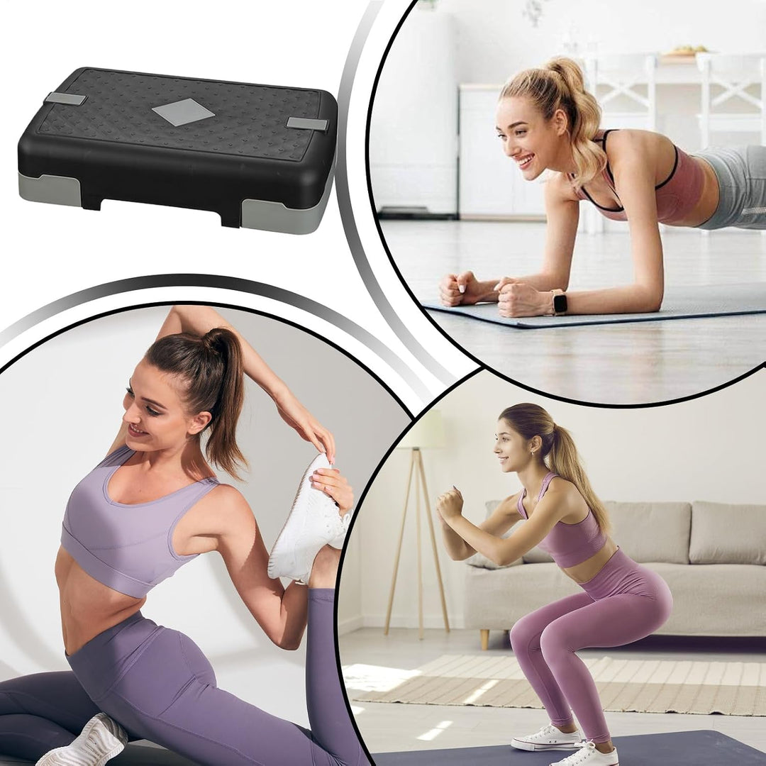 Exercise Stepper | Trainingsgerät für effektives Beintraining,Vielseitige rutschfeste Erhöhungen für