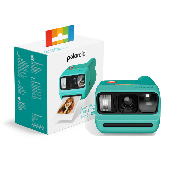 Polaroid Go Generation 3 - Mini Sofortbildkamera - Blaugrün (9194) - Nur kompatibel mit Go Film Blau