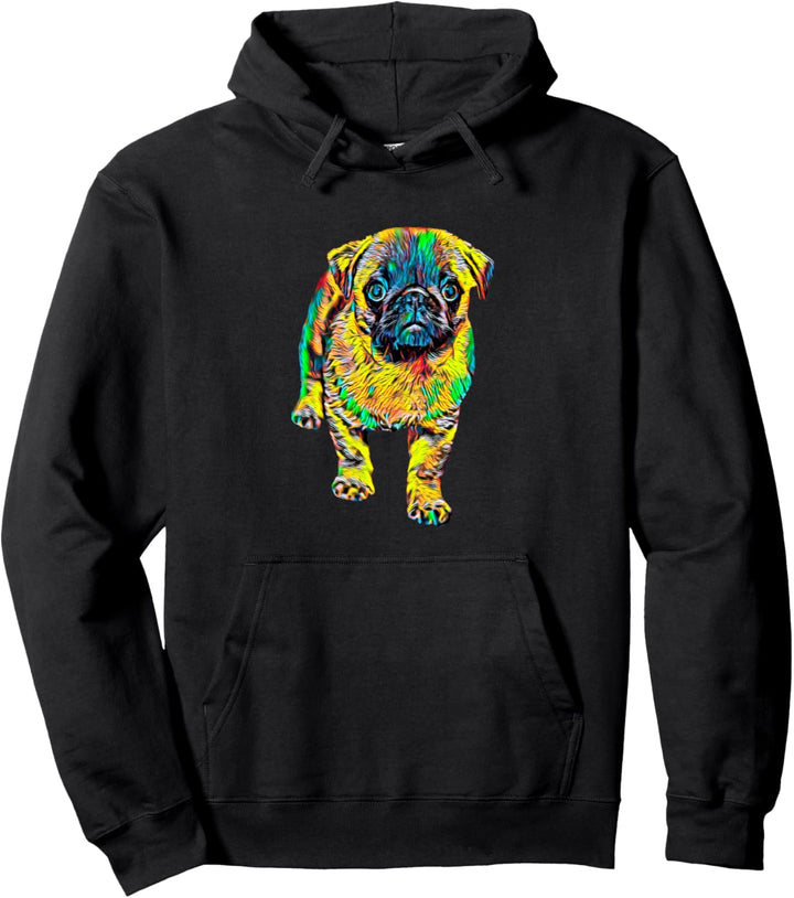 Mops Hund Pullover Hoodie
