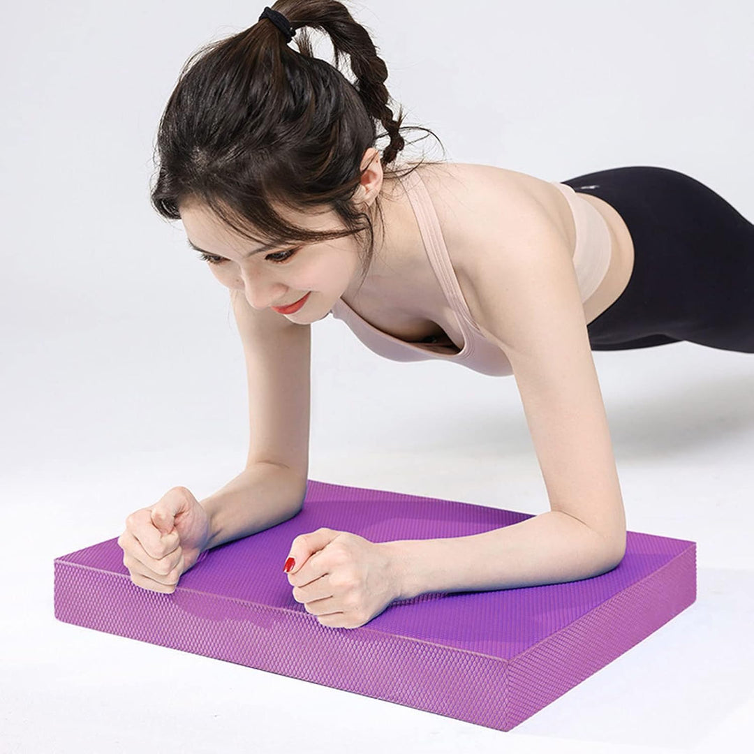 Balance-Pad, Hohe Rückfederung, TPE-Yogamatte, Reissfest, Leicht, Tragbar, für Fitness, mit Rutschfe