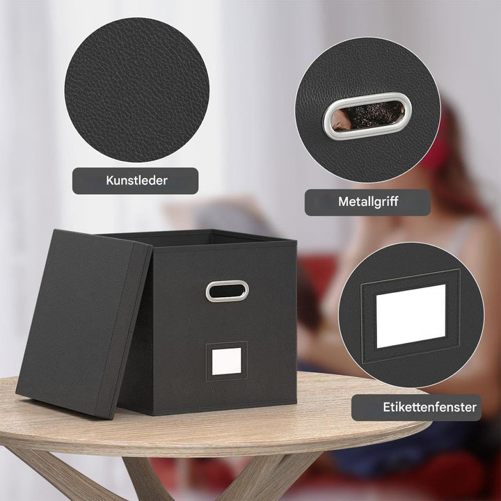 Generisch Schallplatten Aufbewahrungsbox, Vinyl Schallplattenkoffer, Record Box, Bietet Platz Für 80