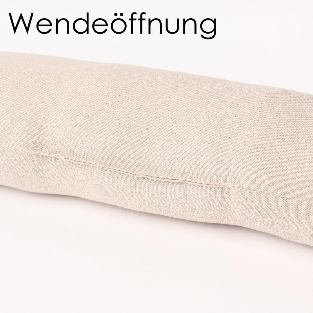 SCHÖNER LEBEN. Zugluftstopper Triangel Retro Scandi Sand Hellbeige, Auswahl:100cm Länge ca. 100x15x1