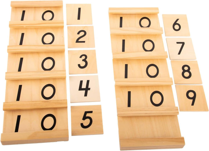 Montessori Seguintafeln 1 und 2, Sparset mit Rechenstäbchen zu den Zahlen 1-99