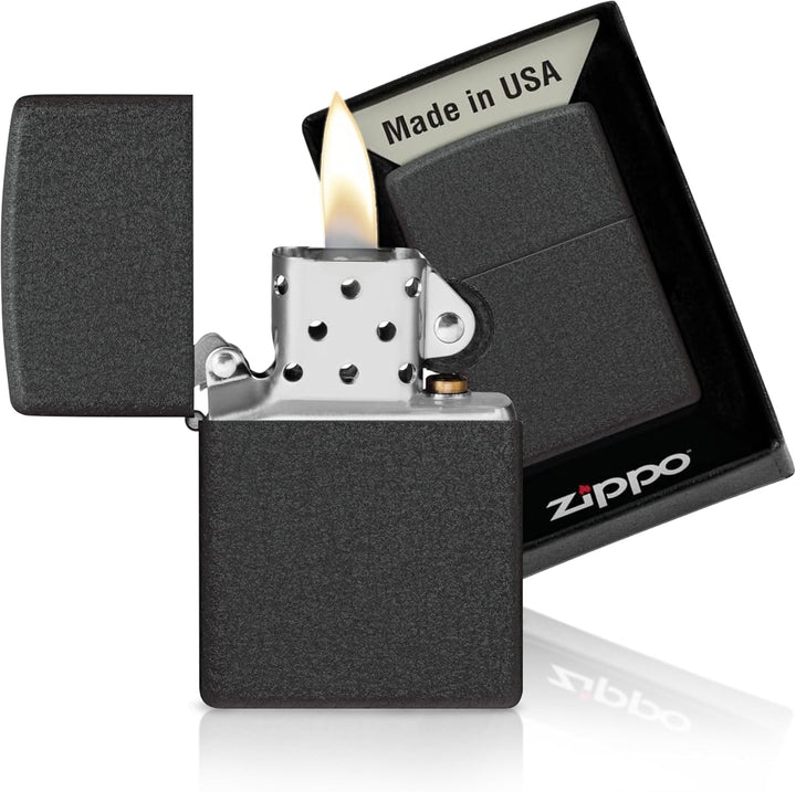 Zippo 236 outdor Black Crackle Lighter, Feuerzeug A 1 - Pack, A 1 - Pack