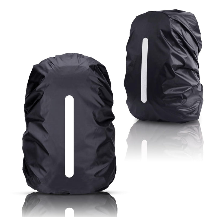 2er Regenschutz Rucksack Regenhülle Schulranzen Regenschutz wasserdichte Regenüberzug mit Reflektors