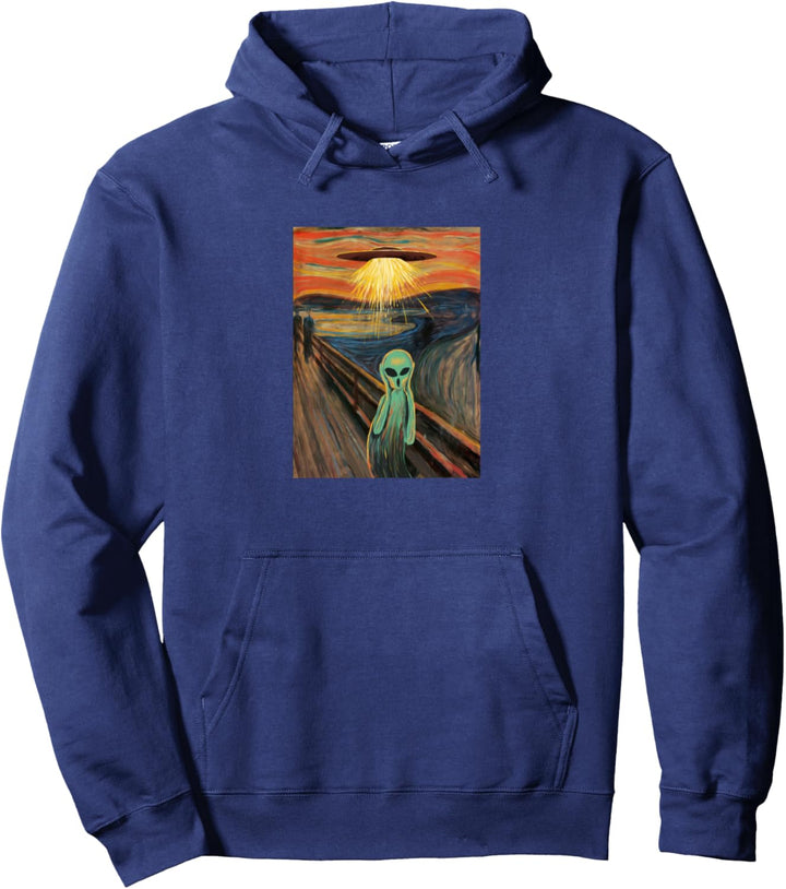 Alien Scream Painting Pullover Hoodie