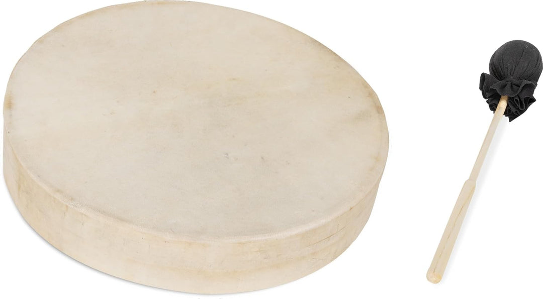 Classic Cantabile SD-16 Schamanentrommel 16" Set mit Ständer, Tiefe: 7 cm 16" Pferdehaut Trommel mit