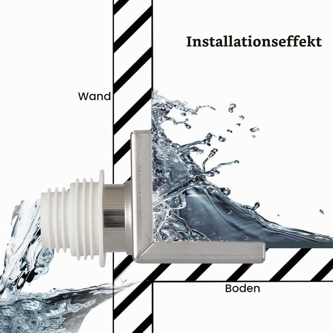 Haofy Eckbodenablauf L-Form Edelstahl Verschleissfest Robust Korrosionsbeständig Weit Verbreiteter L