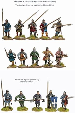 Perry Miniatures - Agincourt French Infantry 1415-29 (42) (28mm scale) AO50