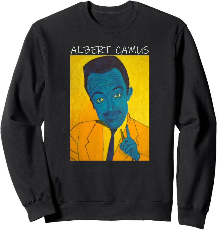 Portrait Gemälde Albert Camus Schriftsteller Philosoph Sweatshirt