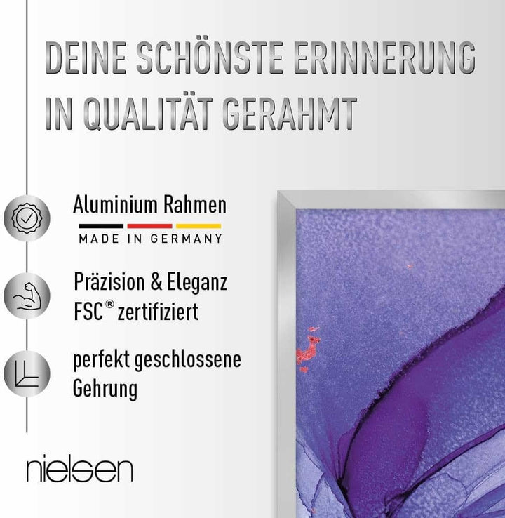 nielsen Aluminium Bilderrahmen Alpha, 40x60 cm, Brushed Amber Brushed Amber 40 x 60 cm, Brushed Ambe