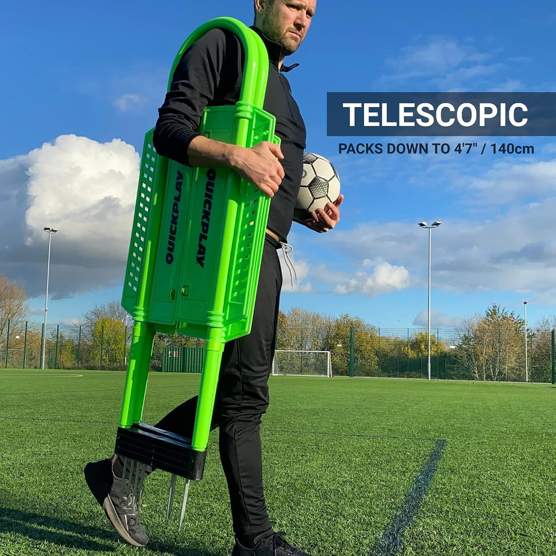 QUICKPLAY Replay Defender System – Verstellbare Höhe Replay Defender Faltbar &amp; Tragbar Modular Fussb
