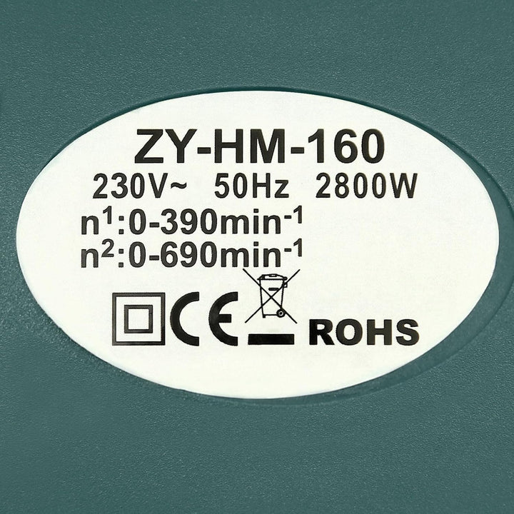 2800W Elektrischer Rührwerk Mörtelrührer Mischmörtelrührer, Doppel Rührwerk